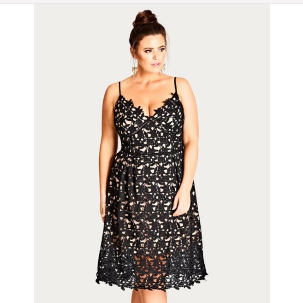 NWT Black Lace Dress